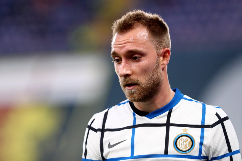 Christian Eriksen of FC Internazionale during The Serie A