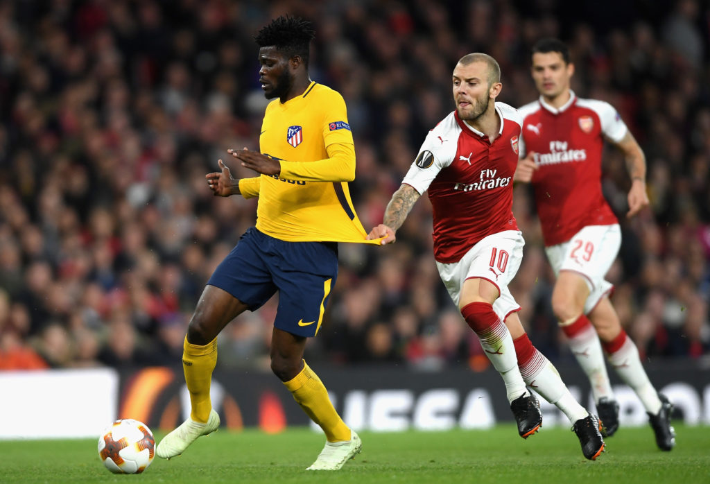 Arsenal FC v Atletico Madrid - UEFA Europa League Semi Final Leg One