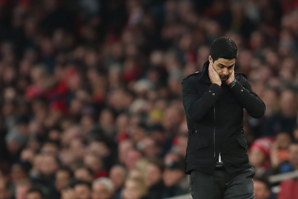 Arteta apologises to manager