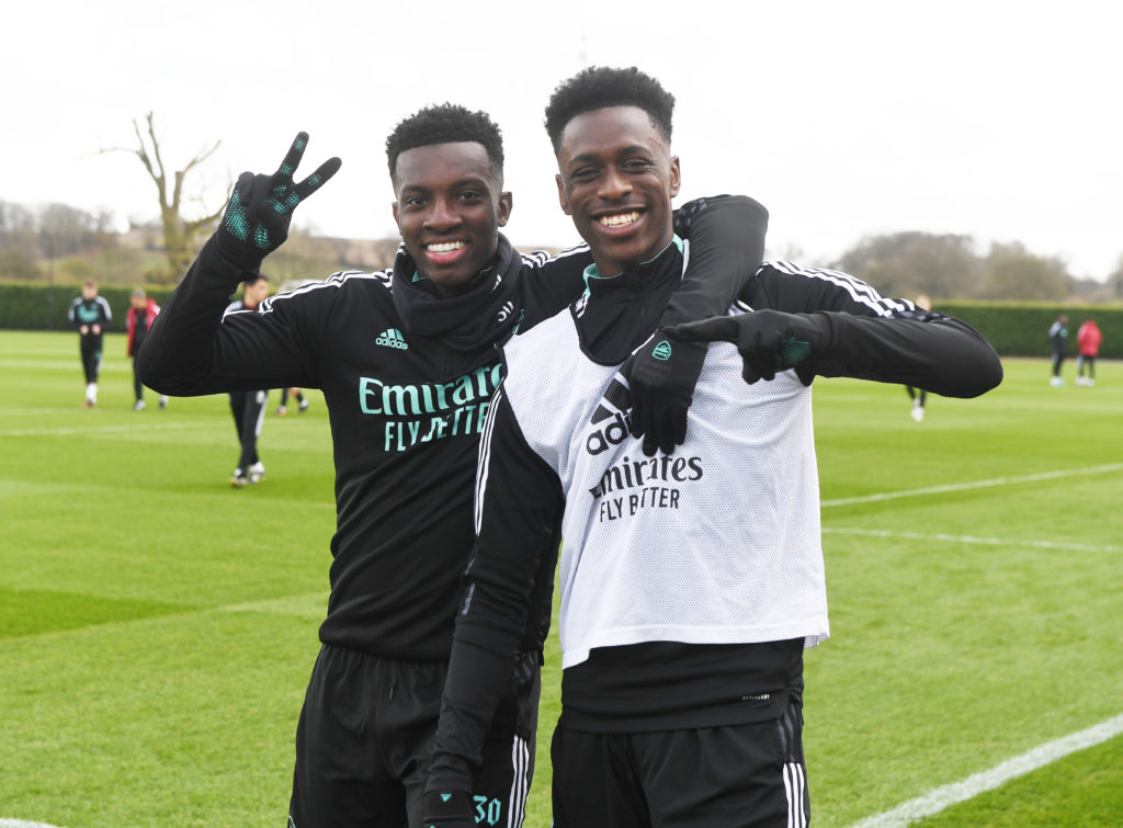 Albert Sambi Lokonga Eddie Nketiah Arsenal