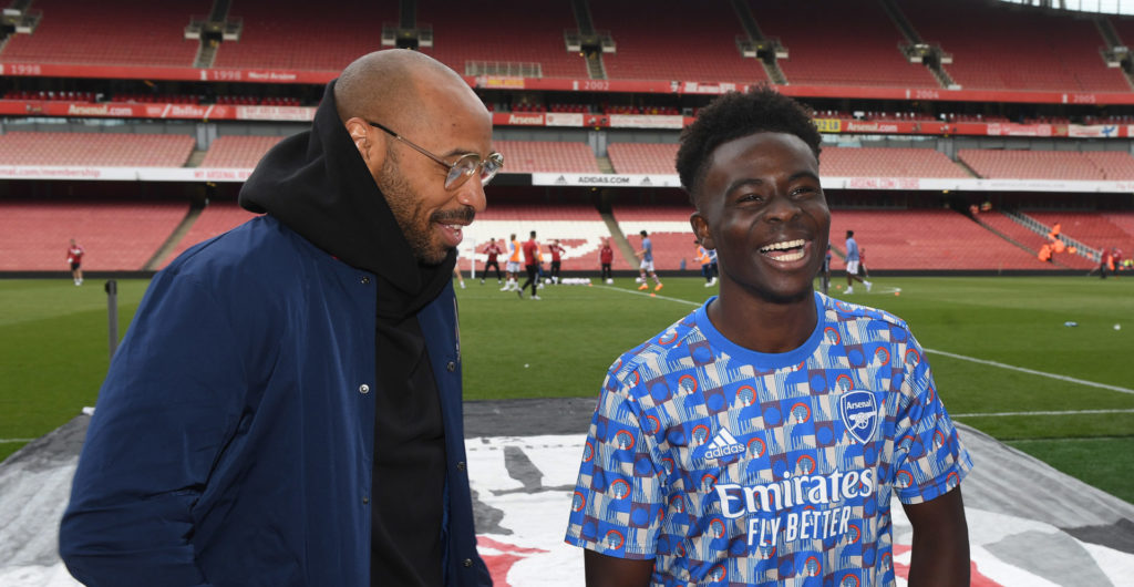 Thierry Henry impressed by Bukayo Saka