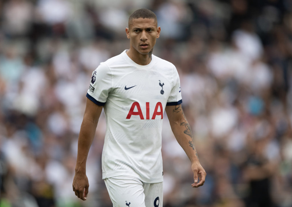 Tottenham Hotspur forward Richarlison in action vs Sheffield United in Premier League before facing Arsenal in north London derby