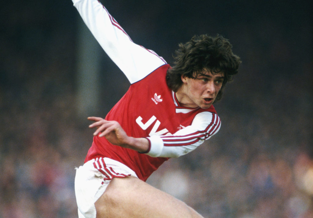 Arsenal academy product Niall Quinn in action against Watford in FA Cup