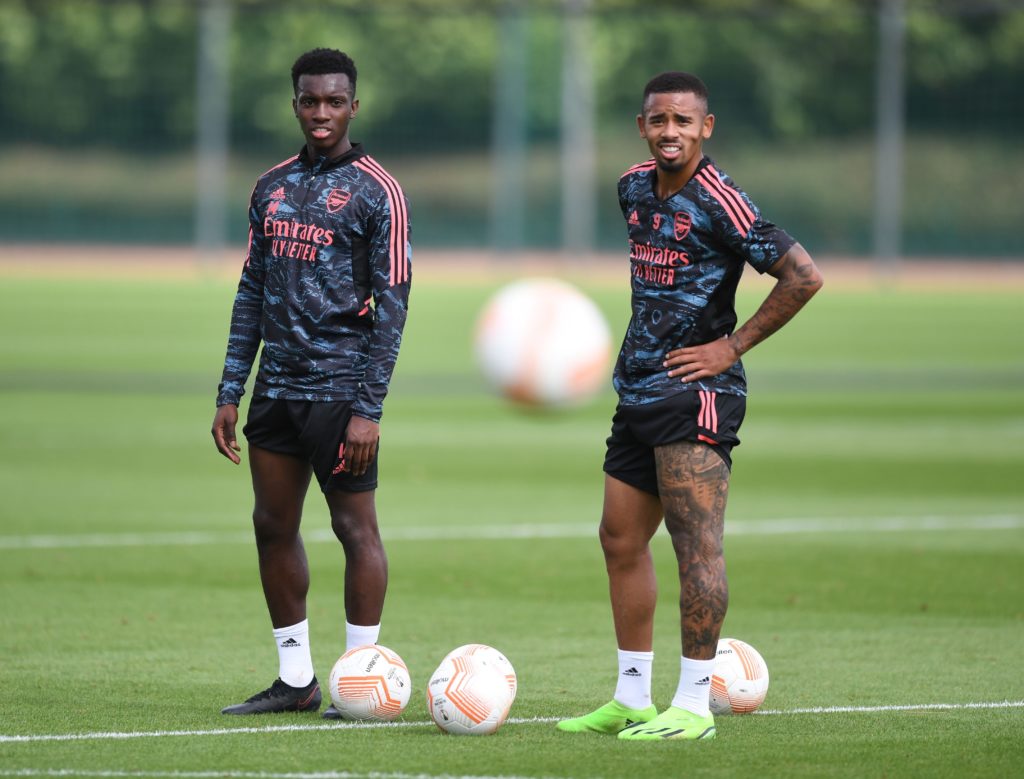 Eddie Nketiah Gabriel Jesus Arsenal