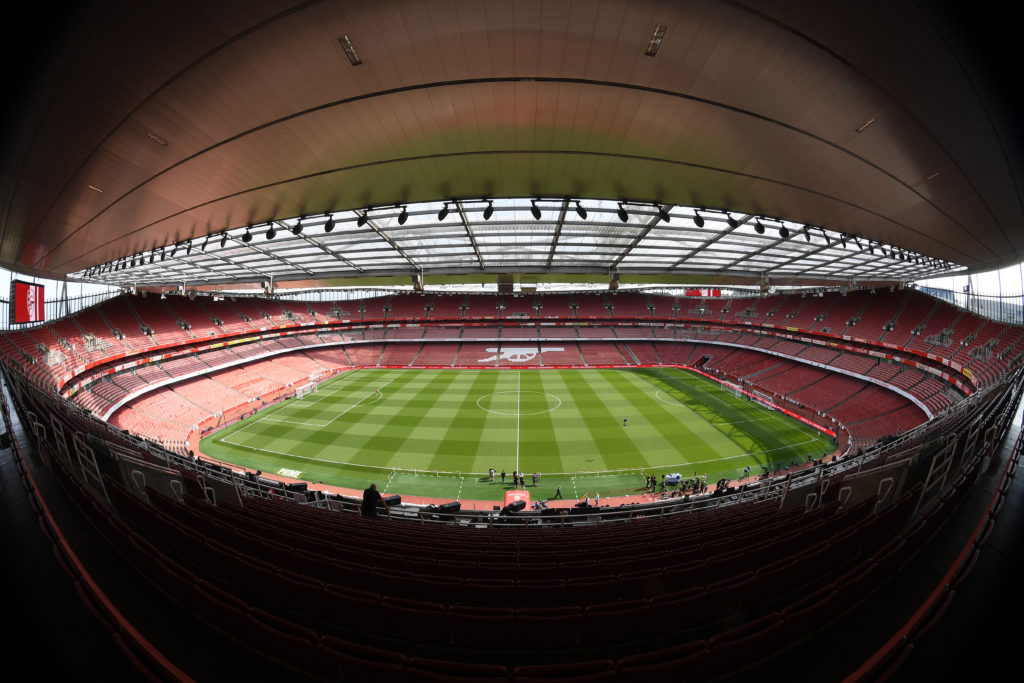 General view inside Emirates Stadium before Arsenal FC v Manchester United - Premier League match as Sky Sports announces major change for Manchester City visit