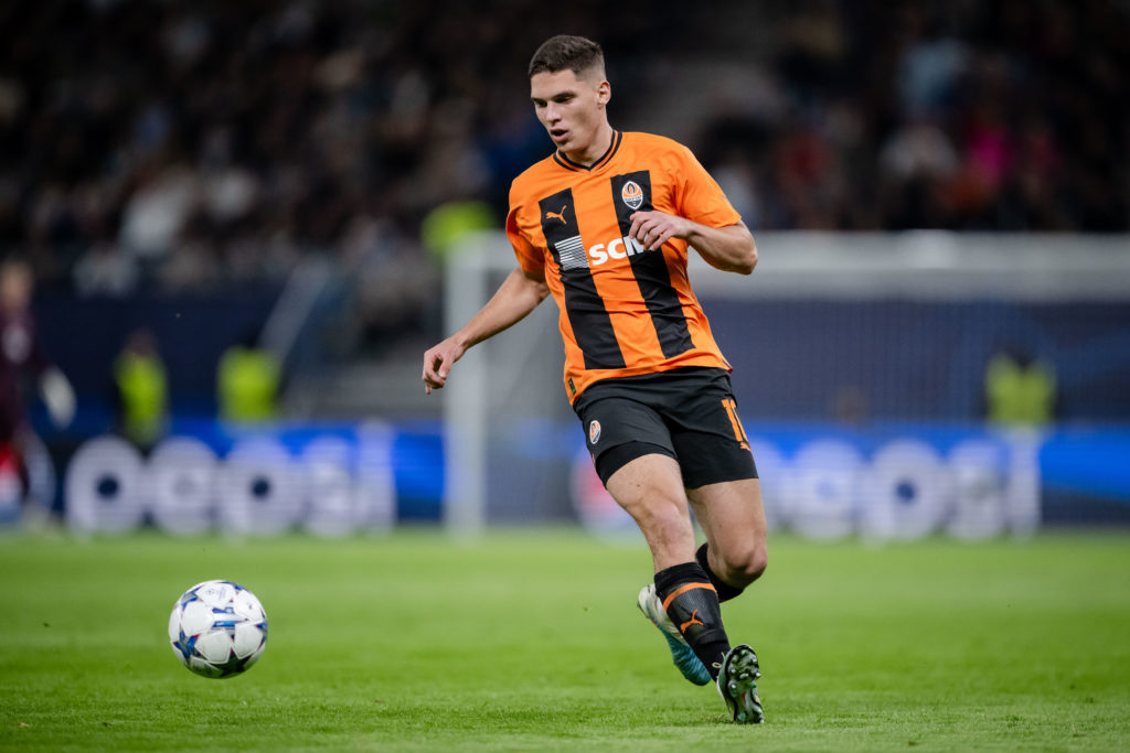 Arsenal transfer target Georgiy Sudakov of Shakhtar Donetsk in action v FC Porto in Group H - UEFA Champions League 2023/24