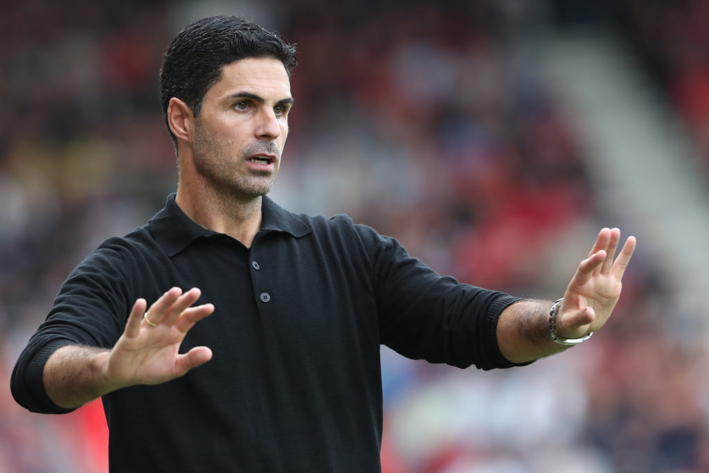 Arsenal manager Mikel Arteta reacts vs AFC Bournemouth in Premier League amid David Raya claim