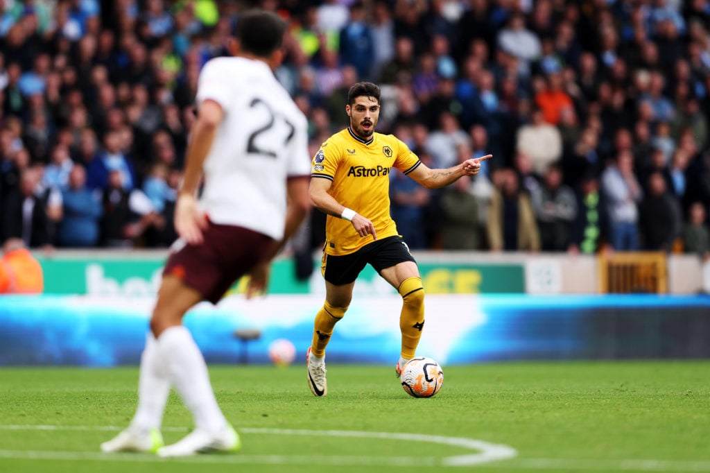 Wolverhampton Wanderers winger Pedro Neto in action vs Manchester City in Premier League amid transfer interest from Arsenal