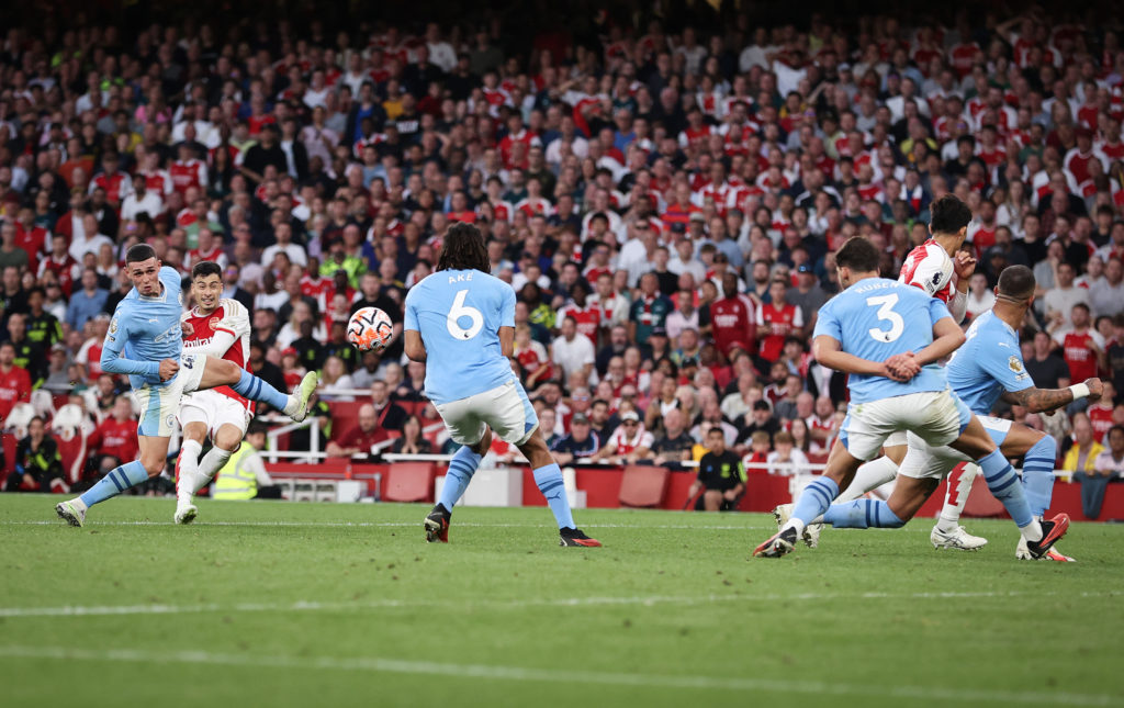Arsenal winger Gabriel Martinelli scores v Manchester City in Premier League amid Paul Merson prediction for Chelsea derby
