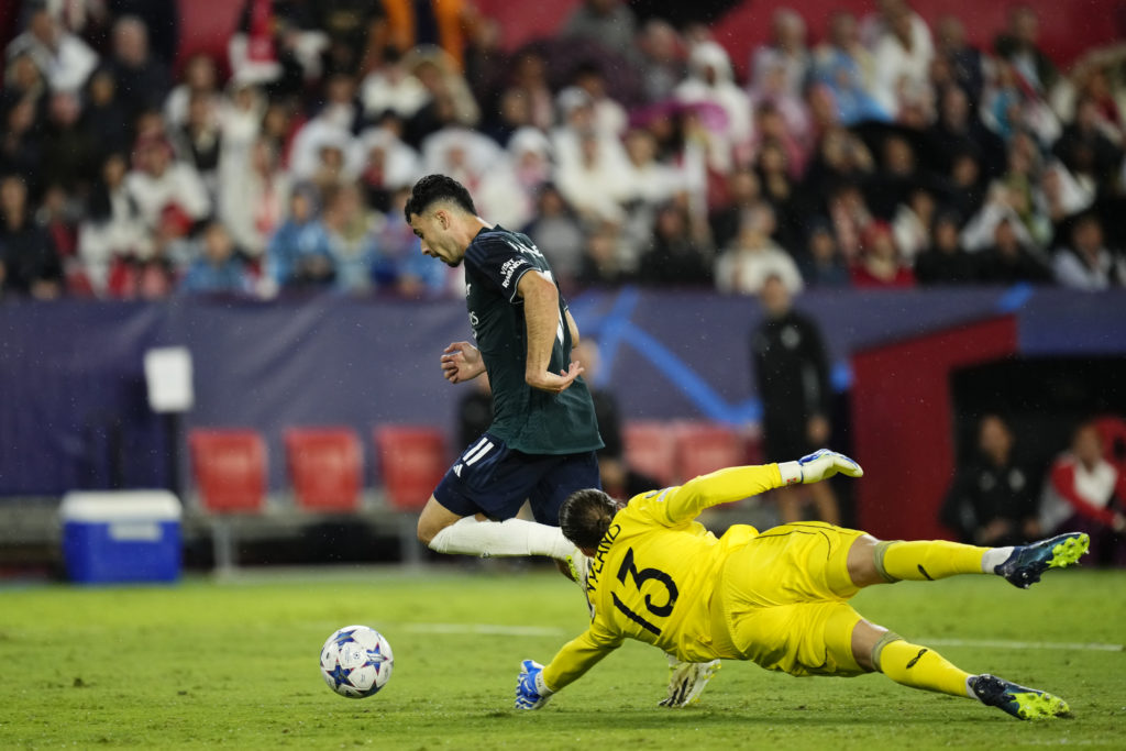 Arsenal winger Gabriel Martinelli scores vs Sevilla in Champions League amid praise from Gabriel Jesus