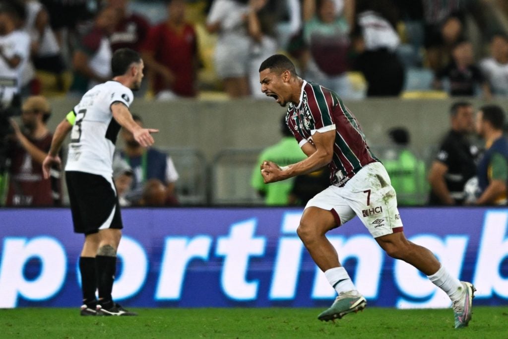 Fluminense midfielder Andre Trindade in action amid transfer interest from Arsenal