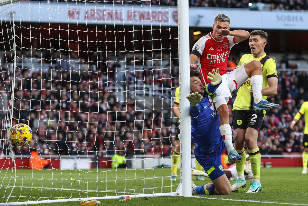 Arsenal winger Leandro Trossard scores v Burnley in Premier League as Paul Merson praises Gabriel Martinelli