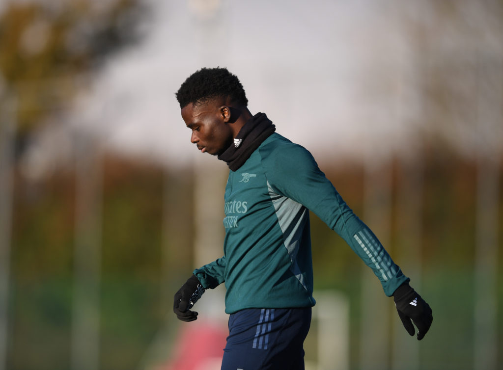 Arsenal FC Training Session And Press Conference - UEFA Champions League 2023/24