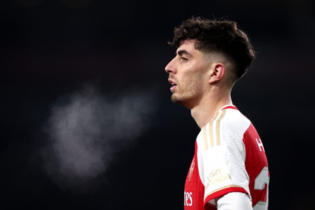 Kai Havertz Arsenal yellow cards