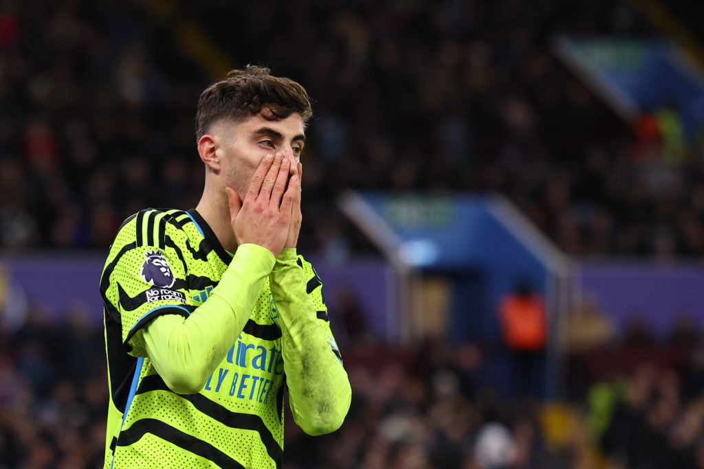 Kai Havertz Arsenal yellow cards