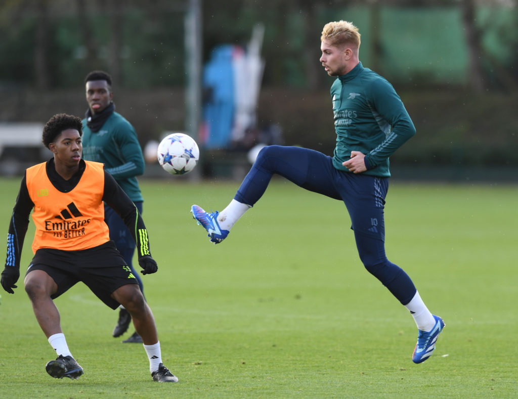 Arsenal FC Training Session - UEFA Champions League 2023/24