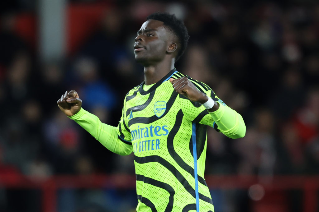 Arsenal Bukayo Saka highest rated player in the Premier League