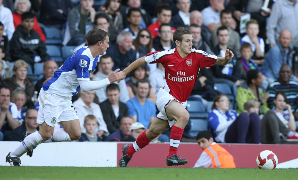 Arsenal midfielder Jack Wilshere makes first-team debut at Blackburn Rovers in Premier League in September 2008