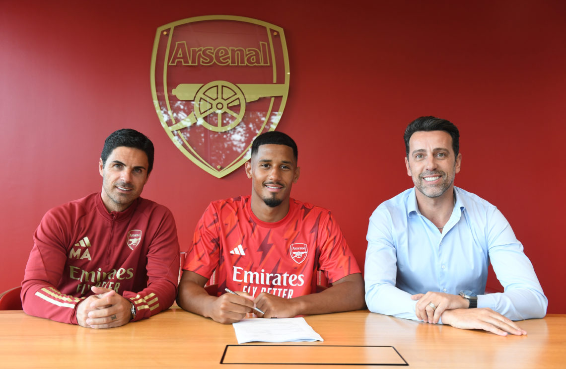 R0 Sporting Director Edu as he signs a new long term contract at Arsenal at London Colney on July 06, 2023 in St Albans, England. (Photo by Stuart MacFarlane/Arsenal FC via Getty Images