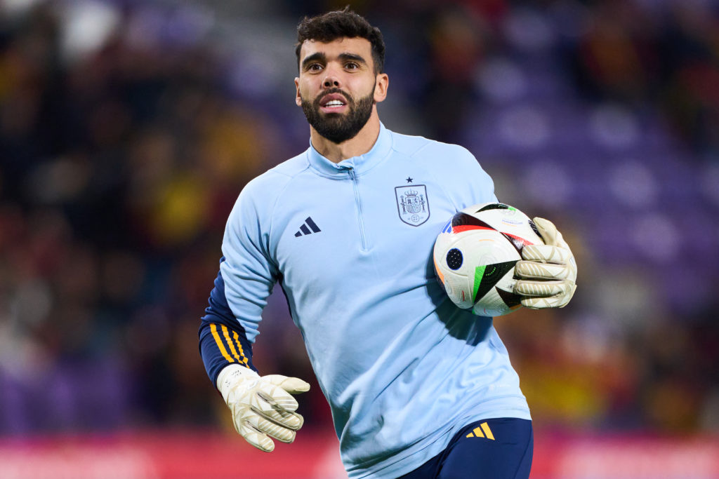 Arsenal goalkeeper David Raya representing Spain v Georgia: Group A - UEFA EURO 2024 European Qualifiers