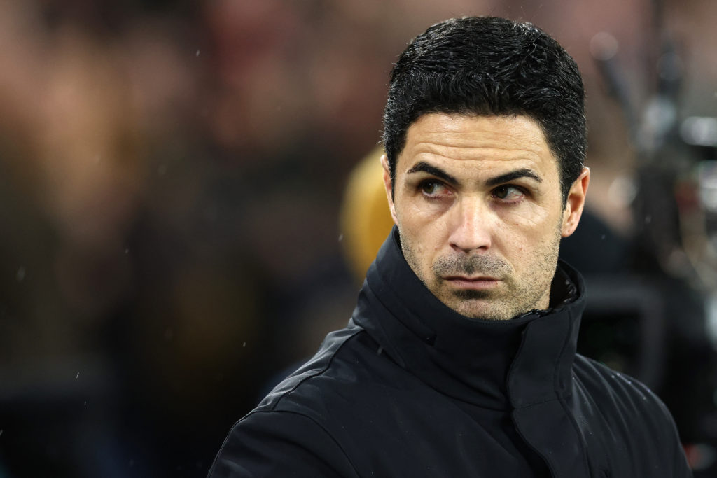 Arsenal manager Mikel Arteta reacts vs Sheffield United in Premier League