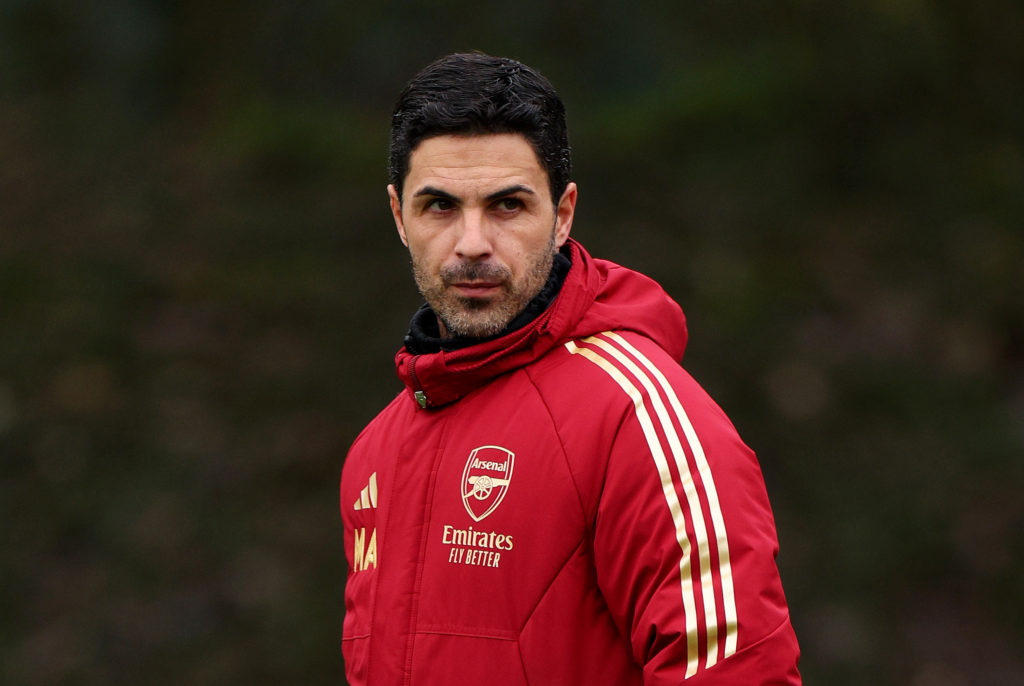 Arsenal FC Training Session And Press Conference - UEFA Champions League 2023/24