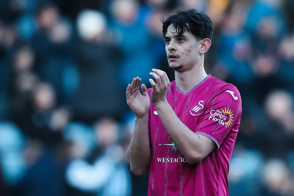 Arsenal midfielder Charlie Patino on loan to Swansea City v Sheffield Wednesday in Championship