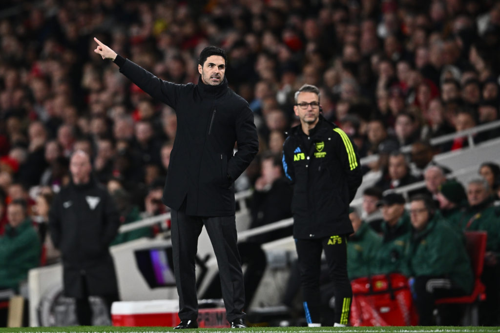 Arsenal manager Mikel Arteta v Luton Town in Premier League