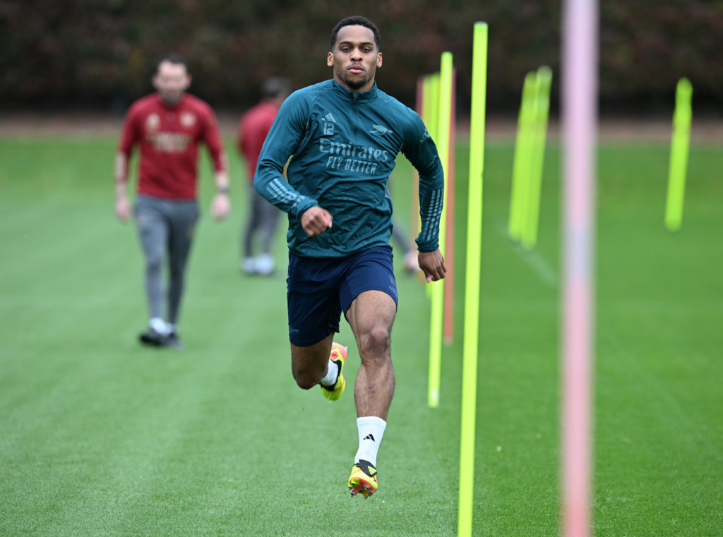 Arsenal FC Training Session And Press Conference - UEFA Champions League 2023/24