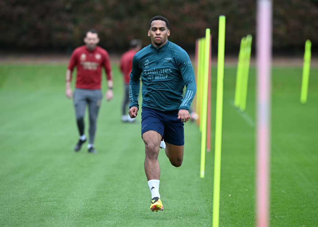 Arsenal FC Training Session And Press Conference - UEFA Champions League 2023/24
