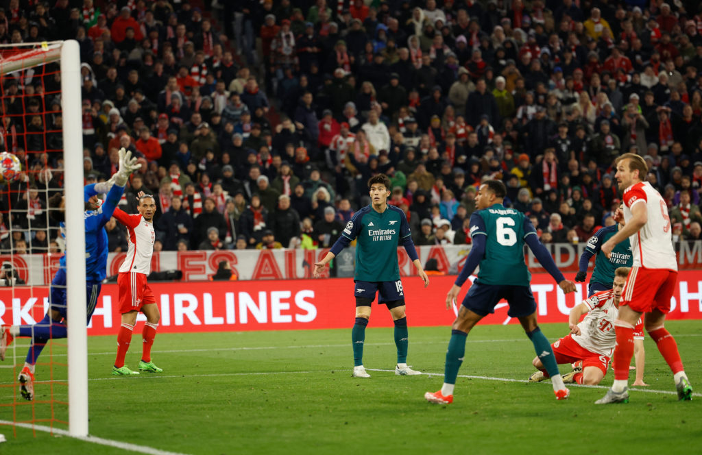 Bayern Munich midfielder Joshua Kimmich scores vs Arsenal in Champions League