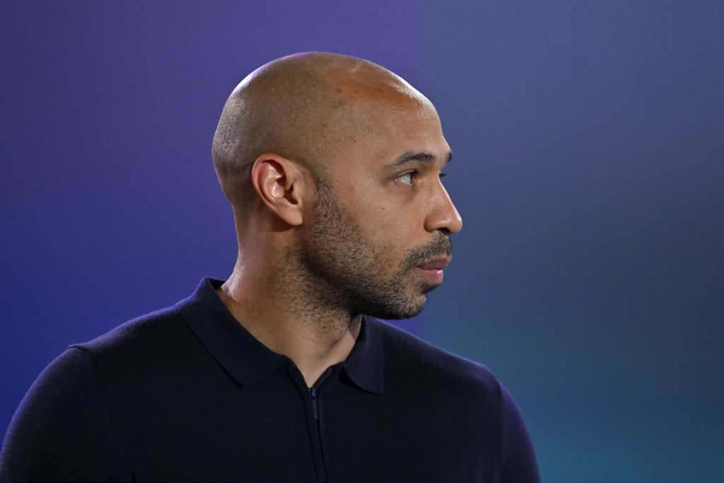 Thierry Henry looking on during a game