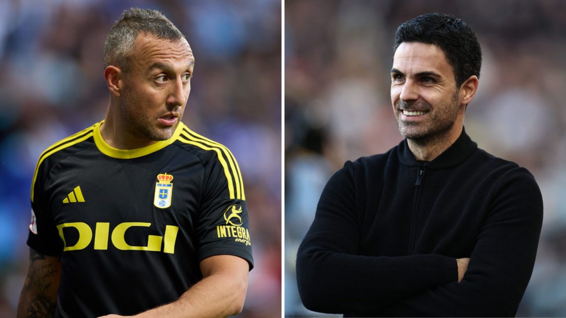 Split image of Santi Cazorla (left) and Mikel Arteta (right).