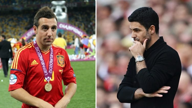 Split image of Santi Cazorla (left) and Mikel Arteta (right).