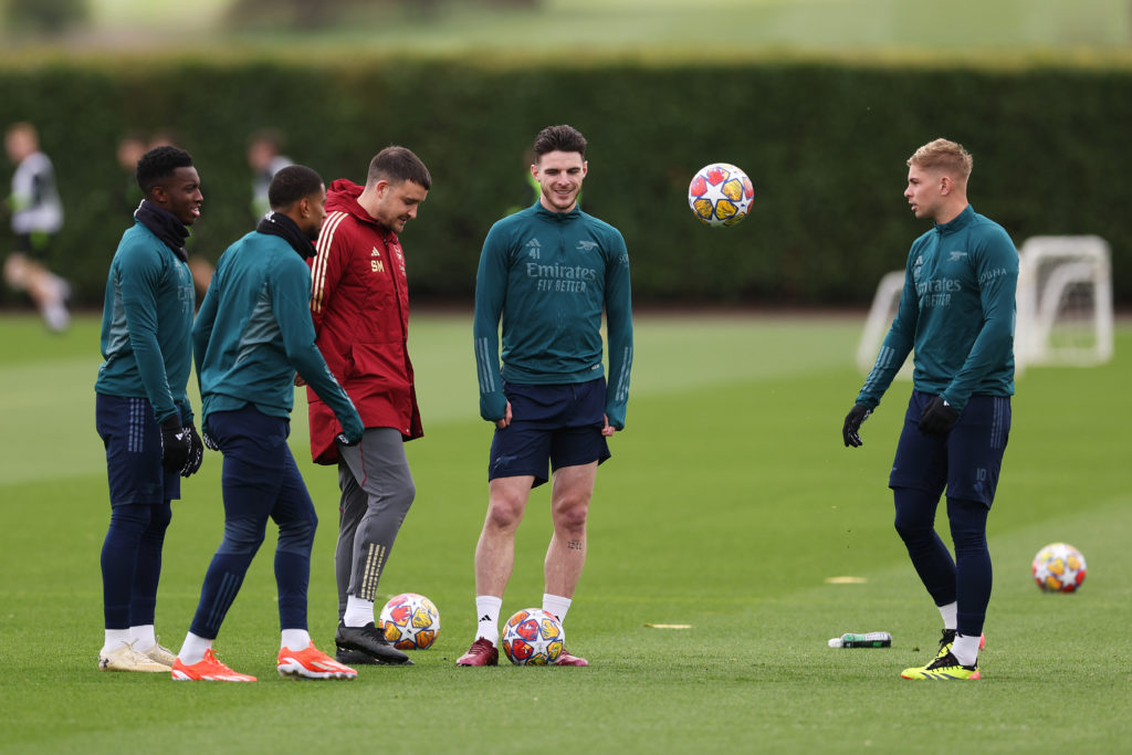 Arsenal Training Session And Press Conference - UEFA Champions League 2023/24