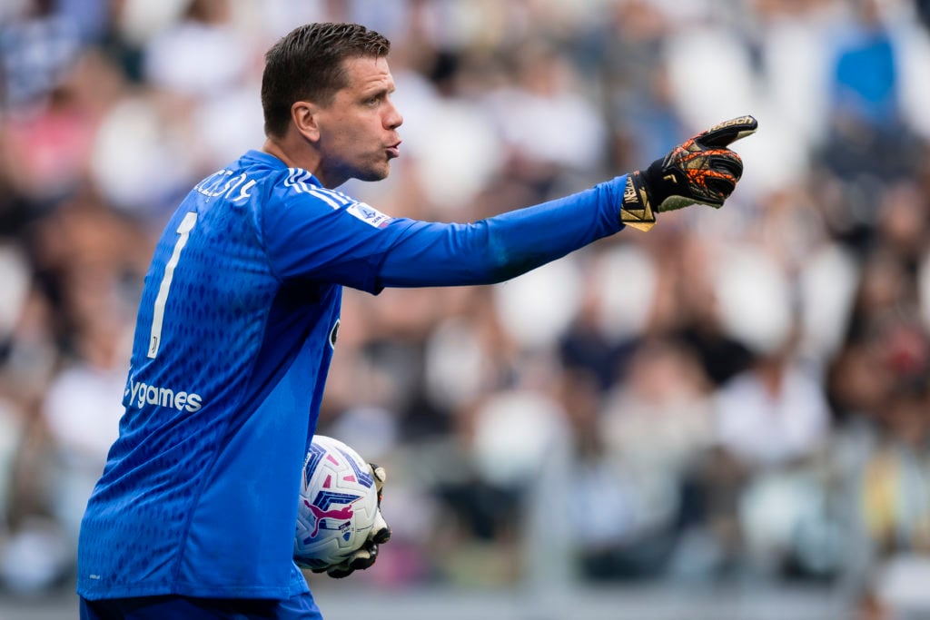 Wojciech Szczesny of Juventus FC gestures during the Serie A