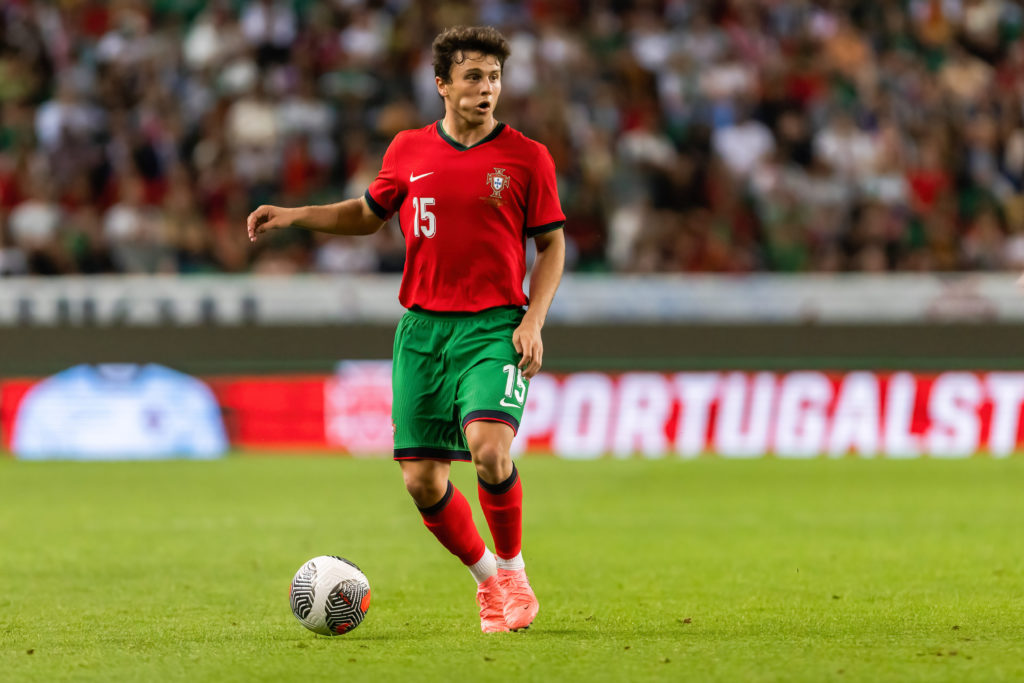Joao Neves of Portugal seen in action during the friendly