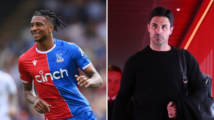 Split image of Michael Olise and Mikel Arteta.