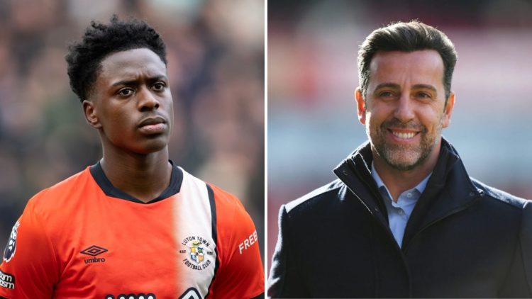 Split image of Albert Sambi Lokonga and Edu Gaspar.