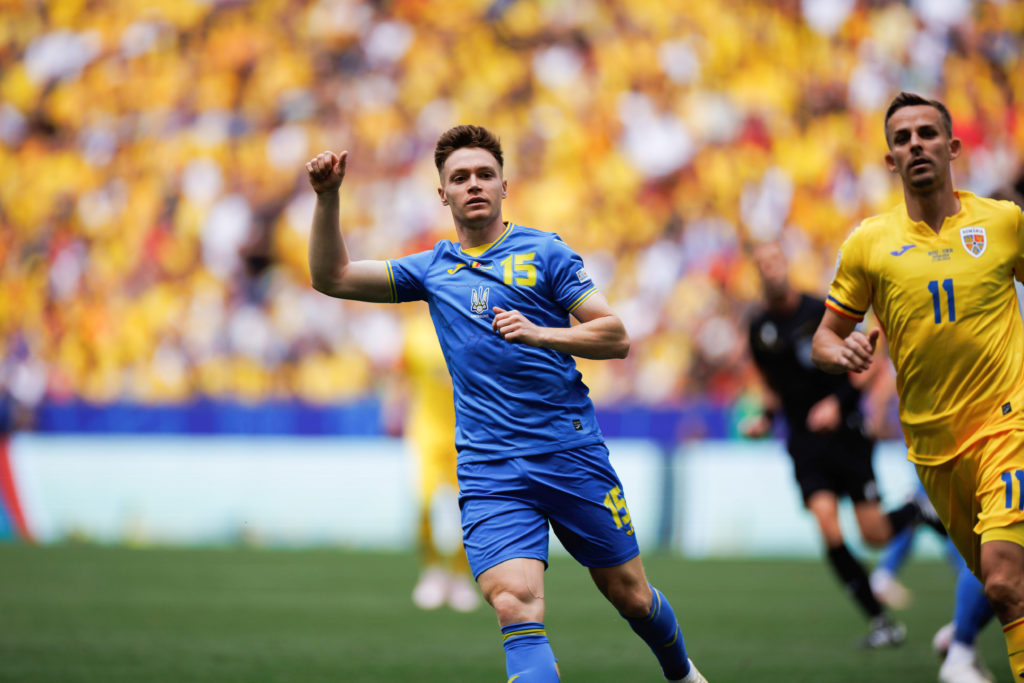 Viktor Tsygankov (Ukraine) in action during the UEFA Euro