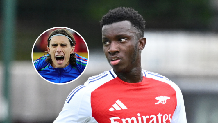 Eddie Nketiah of Arsenal.