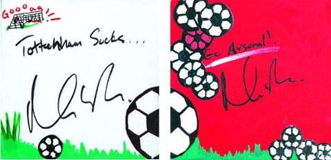 Matt Damon's artwork signature.