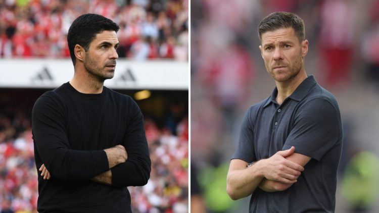Split image of Xabi Alonso and Mikel Arteta.