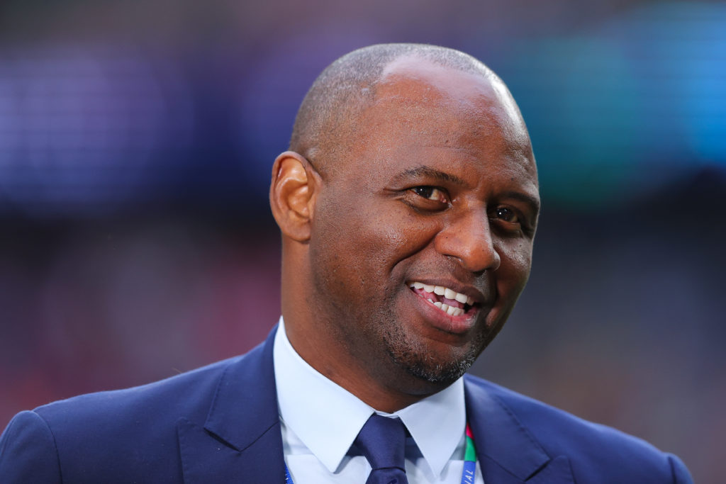 Patrick Vieira smiles during Borussia Dortmund v Real Madrid CF in the UEFA Champions League Final 2023/24.