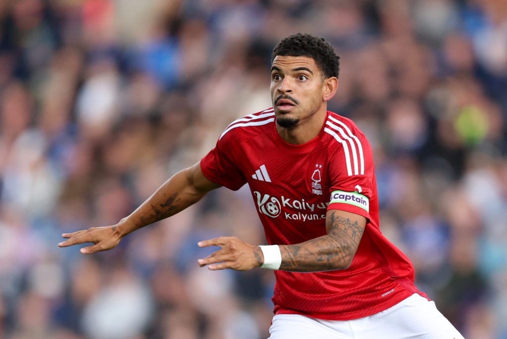 Morgan Gibbs-White in action for Nottingham Forest