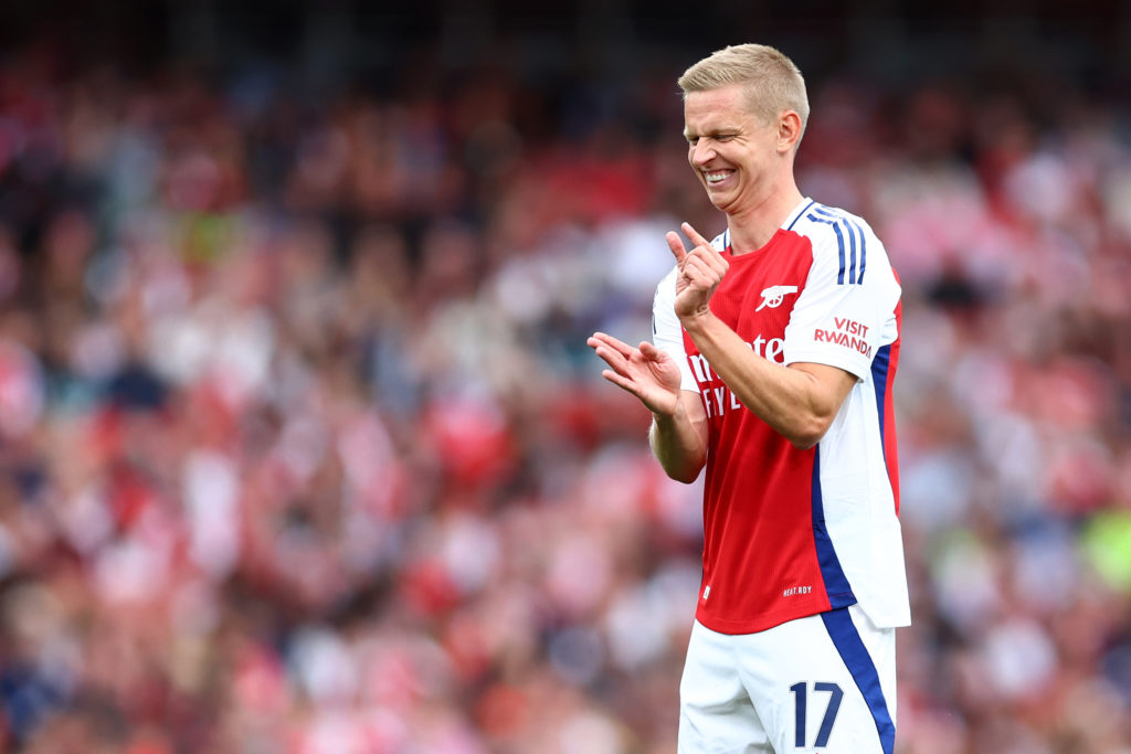 Oleksandr Zinchenko during an Arsenal match