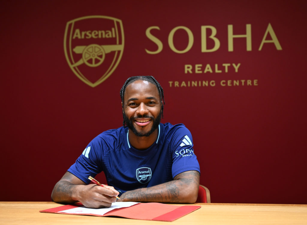 Arsenal Unveil New Signing Raheem Sterling