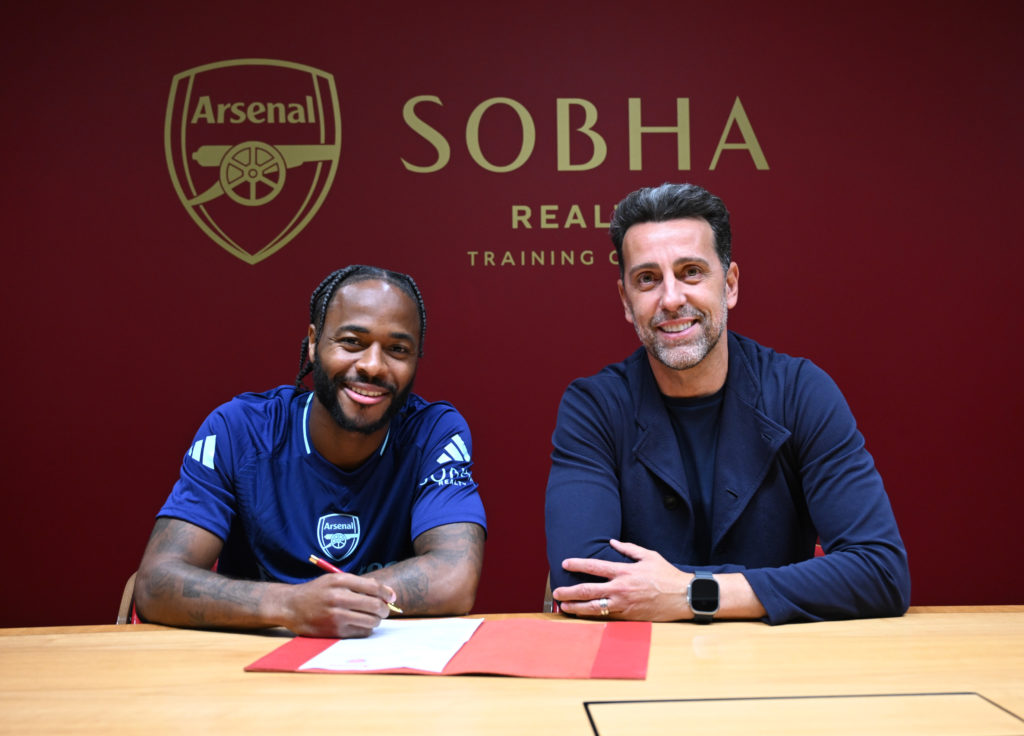Arsenal Unveil New Signing Raheem Sterling