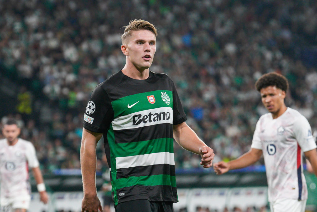 Viktor Gyokeres of Sporting CP (C) seen during the UEFA
