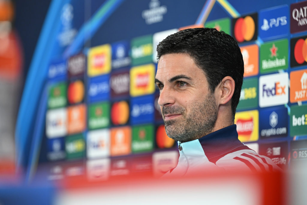 Arsenal FC Training Session And Press Conference - UEFA Champions League 2024/25 League Phase MD2